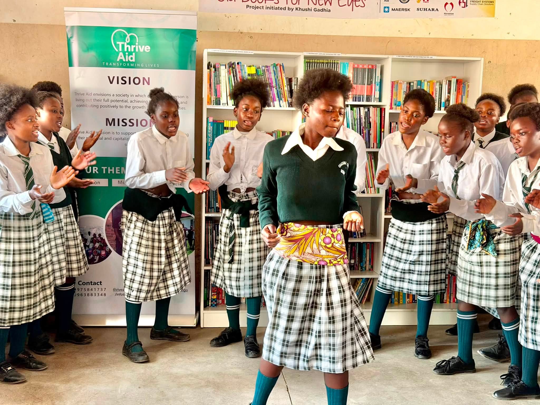 Thrive Aid Launches 9th Library at Chazanga Combined School, Reaching 8,288 Learners